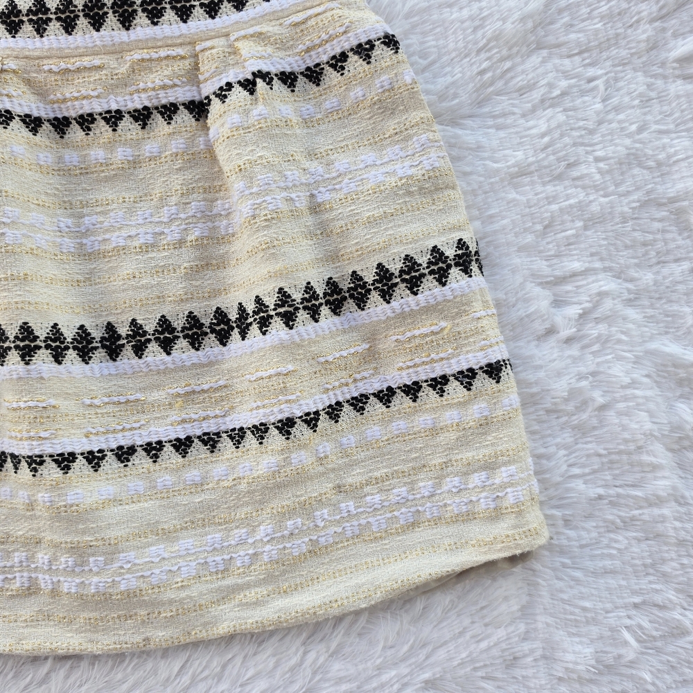 Anthropologie Nomad by Morgan Carper Goldflec Jacquard Mini Skirt - Picture 4 of 8